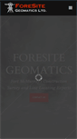 Mobile Screenshot of foresitegeomatics.ca